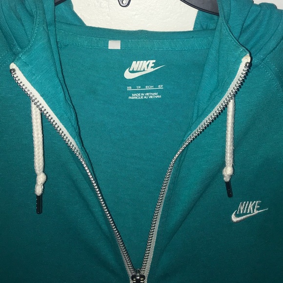 turquoise nike zip up - Picture 2 of 3